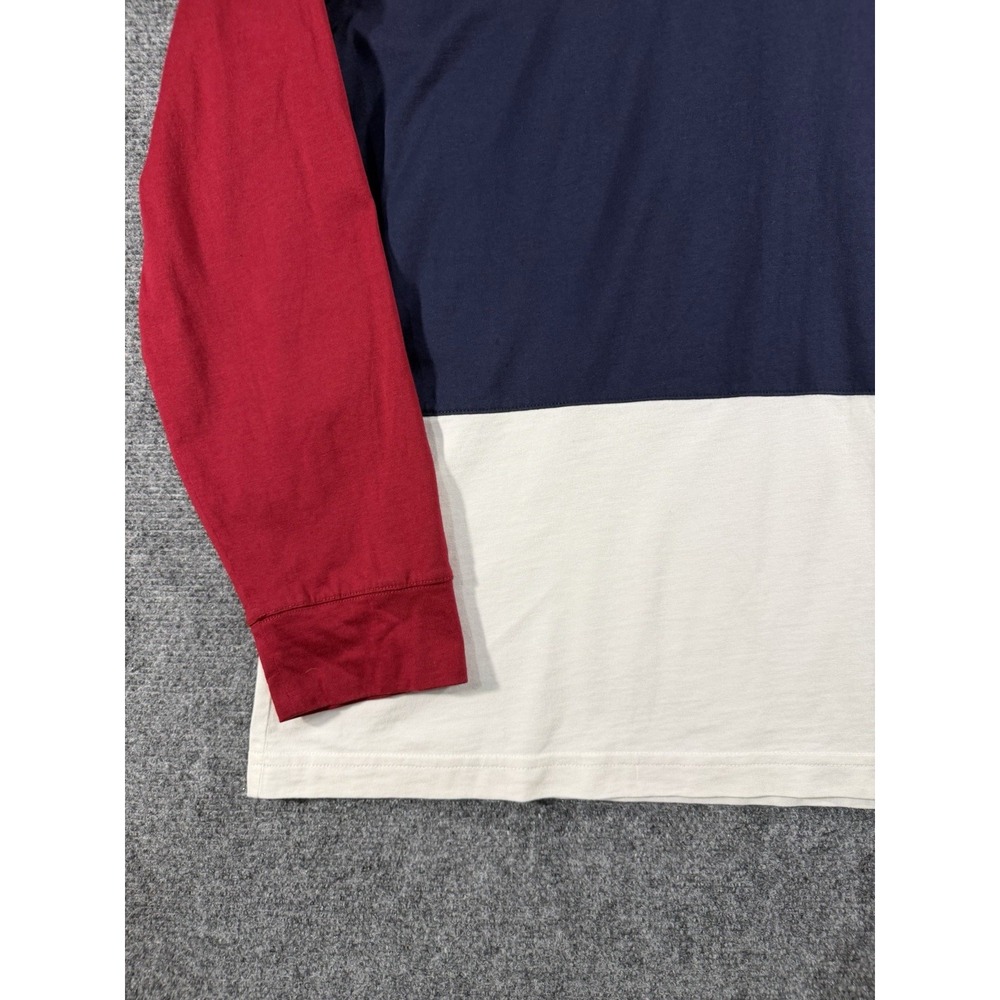 Lacoste Hooded Shirt Striped Long Sleeve Pullover Hoodie Red TH9349 Mens Large - Picture 5 of 14